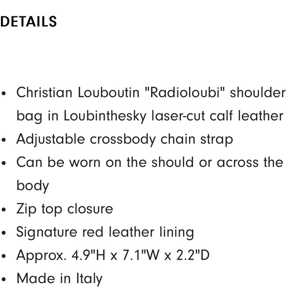 Christian Louboutin Radioloubi leche calf leather crossbody - Picture 5 of 7
